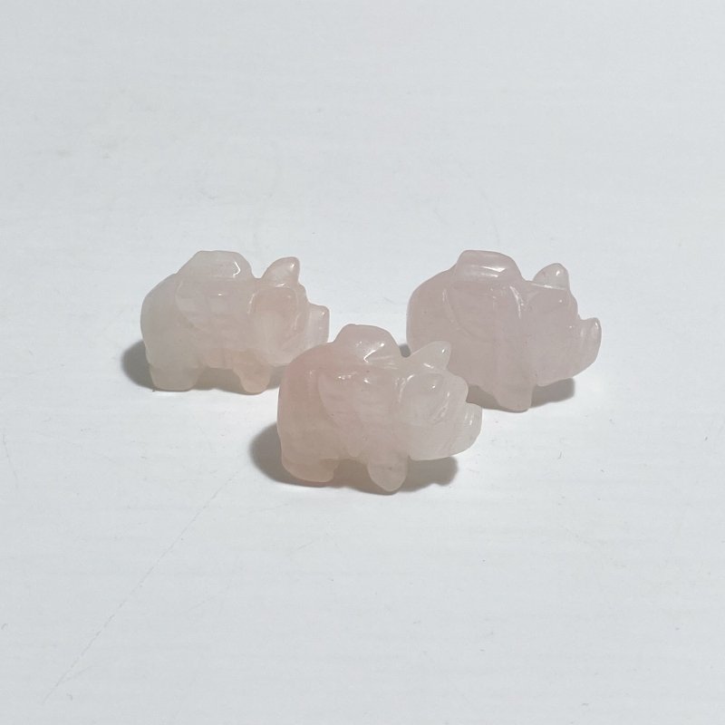 Mini Flying Pig Carving Animal Clear Quartz&Moss Agate Wholesale -Wholesale Crystals