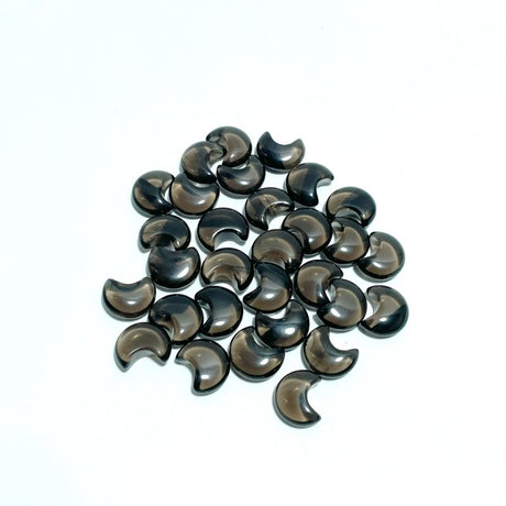 Mini Ice Obsidian Moon DIY Pendant Wholesale Black Lace Obsidian - Wholesale Crystals