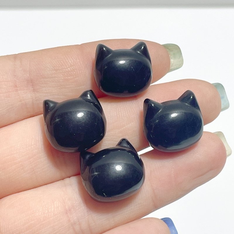 Mini Obsidian Cat Head Shape Wholesale - Wholesale Crystals