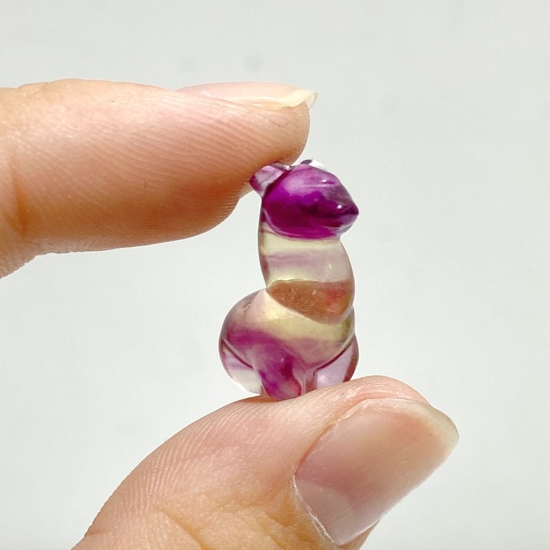 Mini Rainbow Fluorite Alpaca Carving -Wholesale Crystals