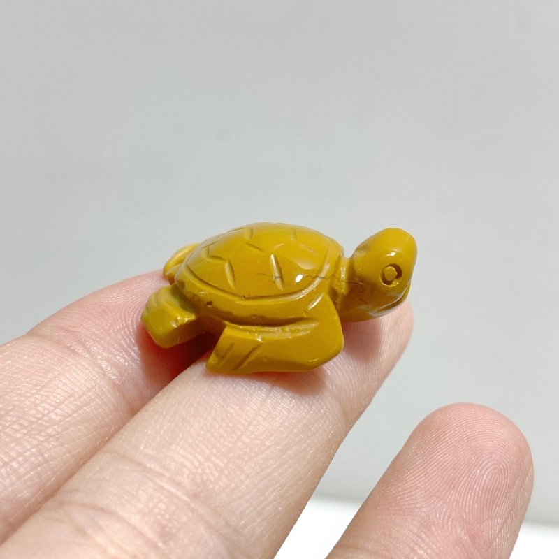 Mini Yellow Mookaite Sea Turtle Carving Wholesale -Wholesale Crystals