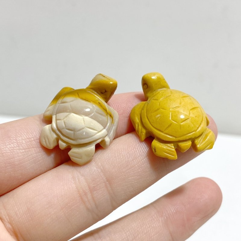 Mini Yellow Mookaite Sea Turtle Carving Wholesale -Wholesale Crystals