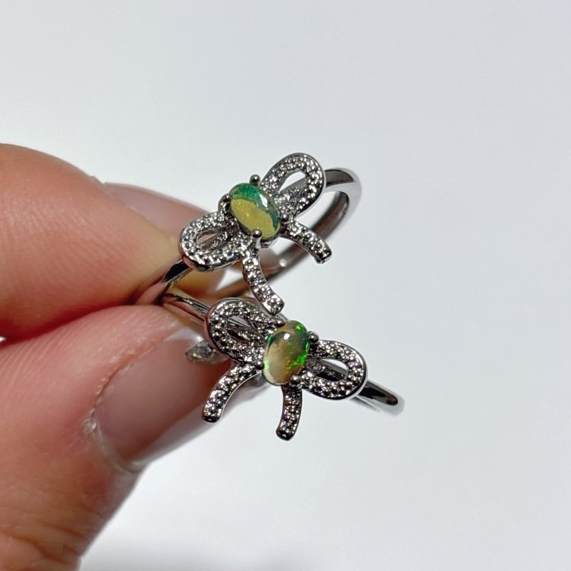 Natural Opal Bow Tie Crystal Ring Wholesale - Wholesale Crystals