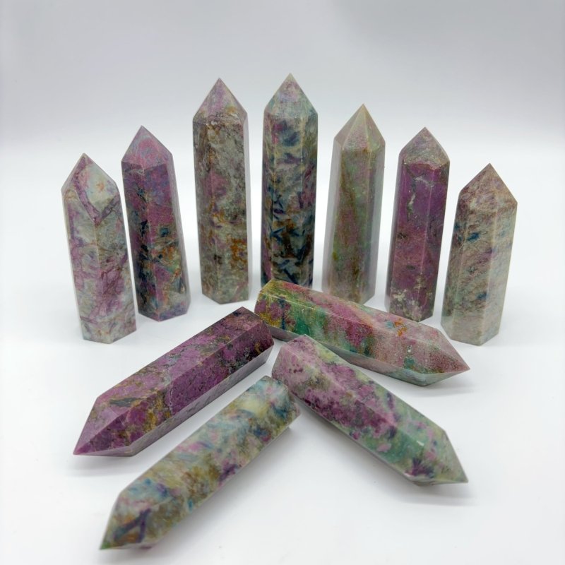 Natural Ruby In Kyanite Tower Points Crystal Wholesale -Wholesale Crystals