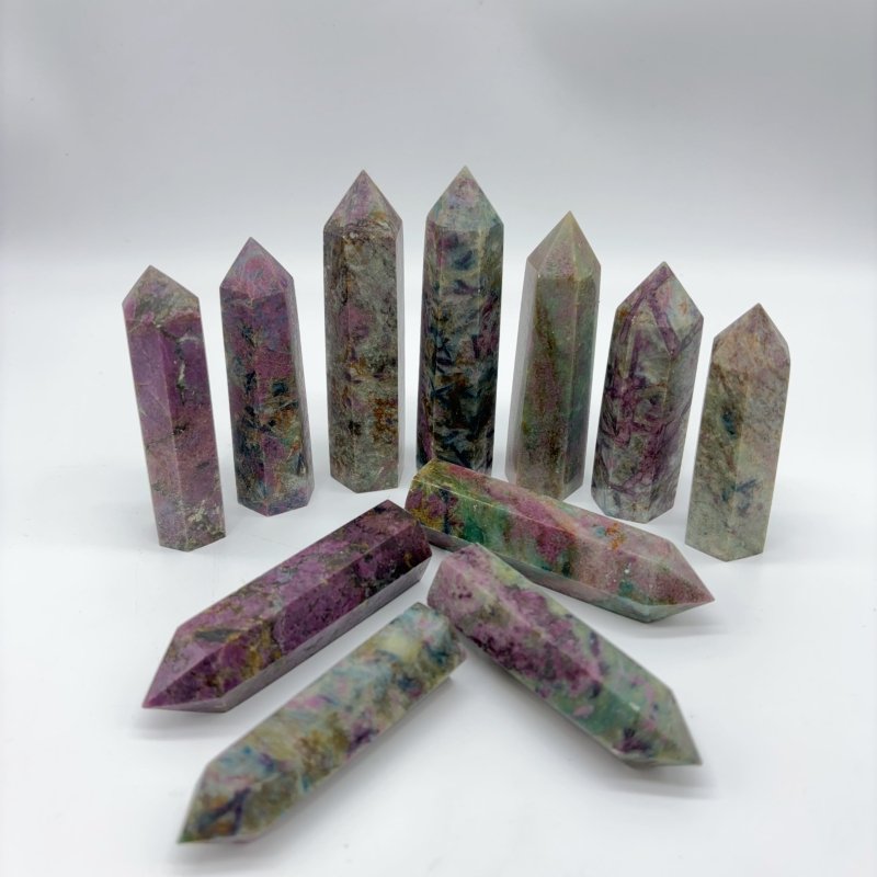 Natural Ruby In Kyanite Tower Points Crystal Wholesale -Wholesale Crystals