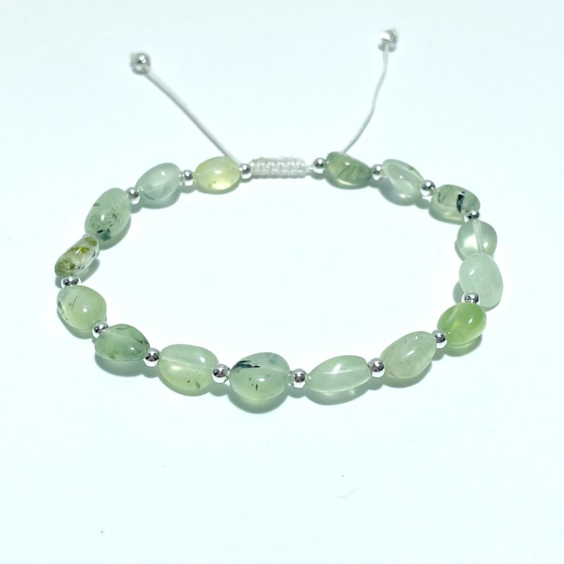 New Design - Prehnite Adjustable Hand - woven Bracelet Wholesale - Wholesale Crystals