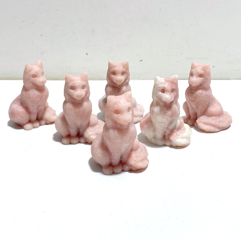 Pink Opal Maine Coon Carving Wholesale - Wholesale Crystals