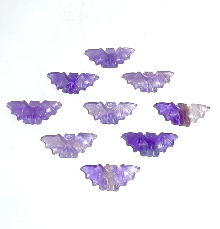 Purple Fluorite Bat Carving Wholesale -Wholesale Crystals