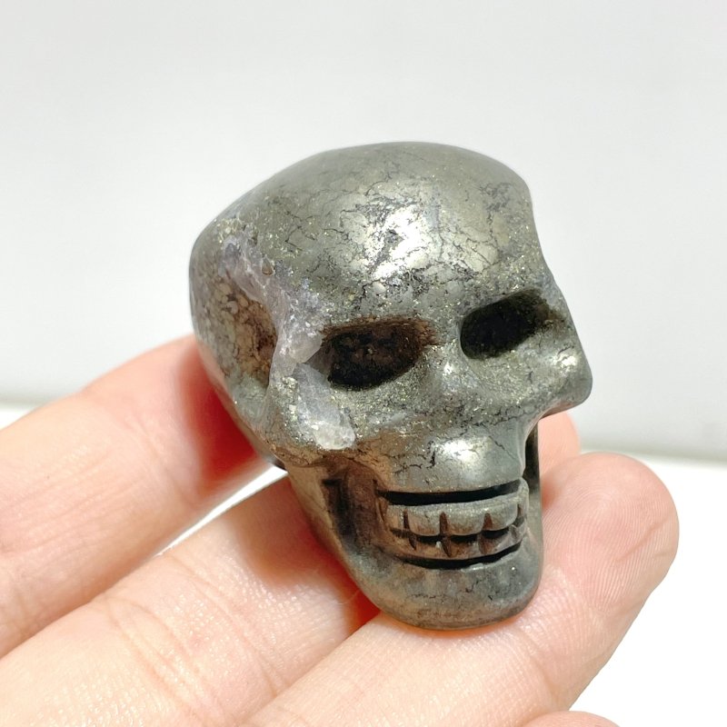 Pyrite Skull Carving Wholesale - Wholesale Crystals