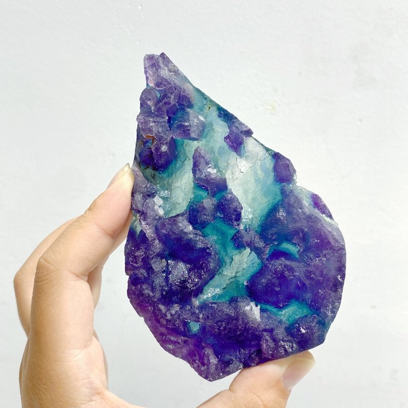 Rainbow Fluorite Arrow Head Shape Rough Side Wholesale - Wholesale Crystals