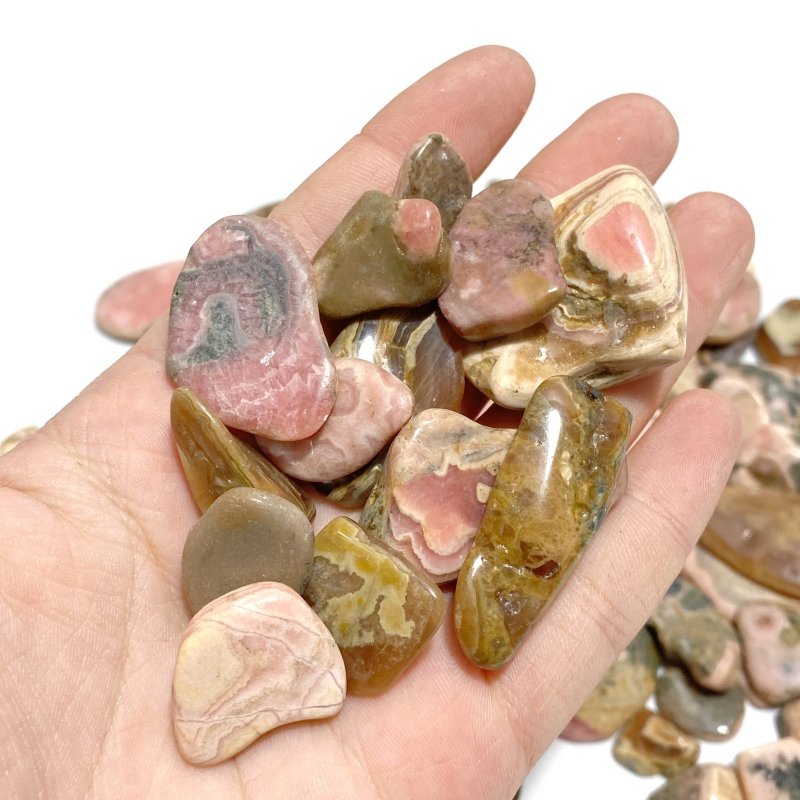 Rhodochrosite Gravel Chips Mixed Size Wholesale - Wholesale Crystals