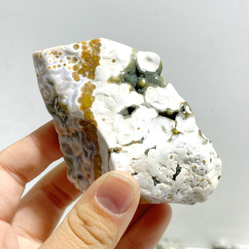 Rough Shape Polished 8th Vein Ocean Jasper Wholesale - Wholesale Crystals