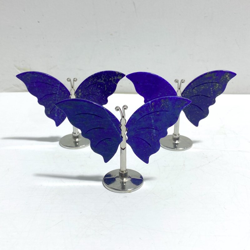 Small Lapis Lazuli Butterfly Carving With Stand Wholesale - Wholesale Crystals