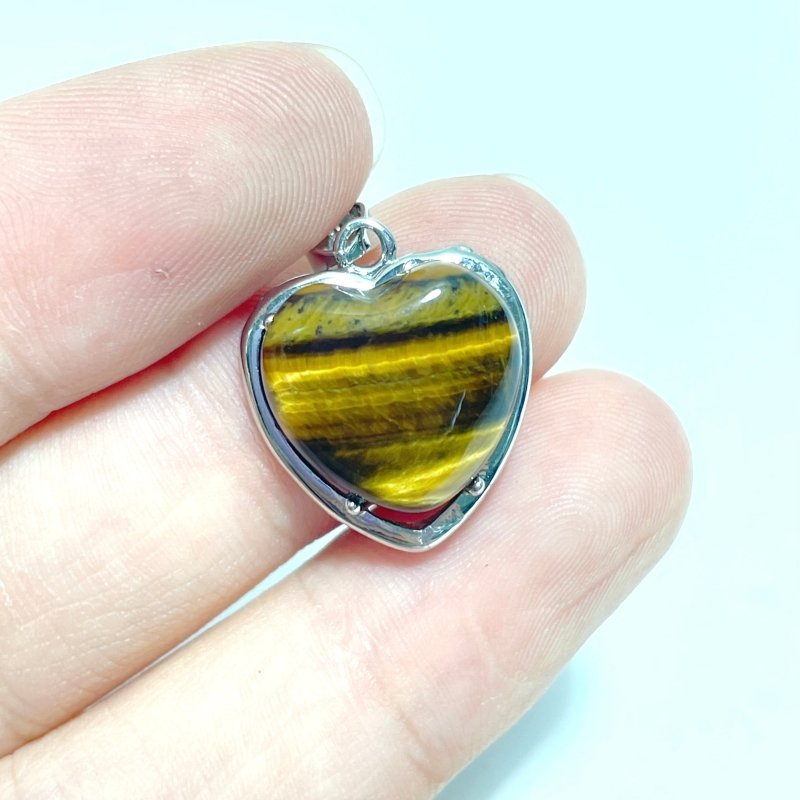 Tiger Eye Heart Shape Pendant Wholesale - Wholesale Crystals
