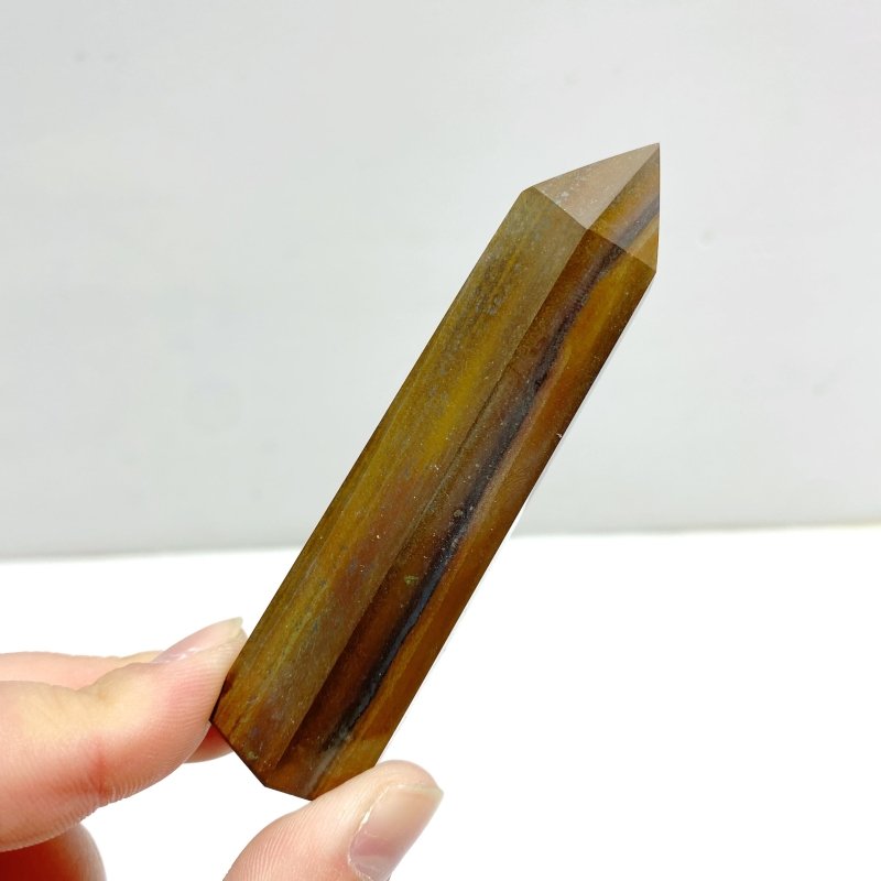 Tiger Eye Stone Mixed Iron Tower Points Wholesale - Wholesale Crystals