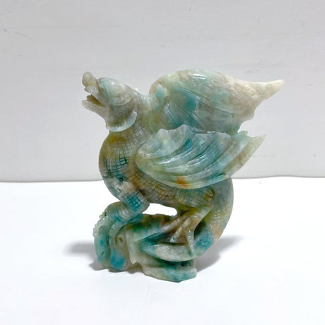 Unique Caribbean Calcite Flying Dragon Carving - Wholesale Crystals