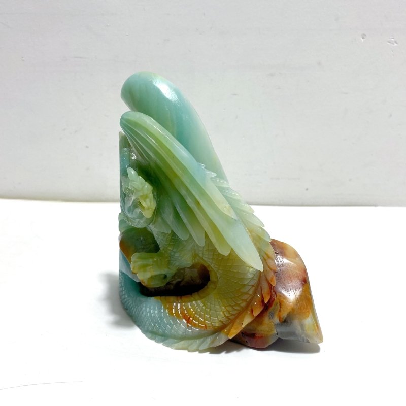 Unique Caribbean Calcite Flying Dragon Carving - Wholesale Crystals