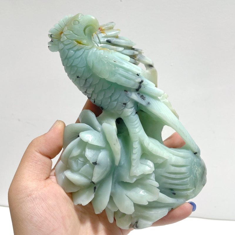 Unique Caribbean Calcite Parrot Carving - Wholesale Crystals