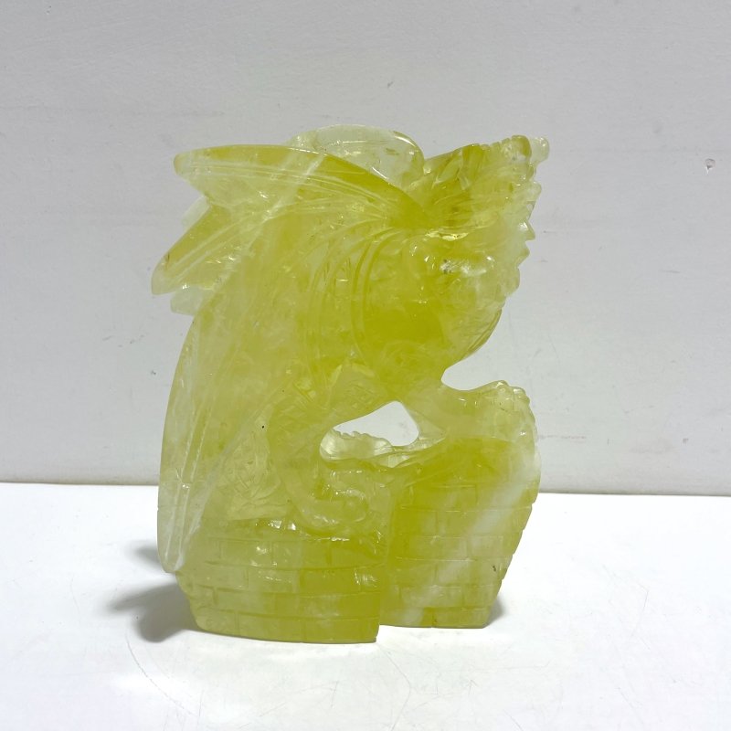 Unique Citrine Flying Dragon Castle Carving - Wholesale Crystals