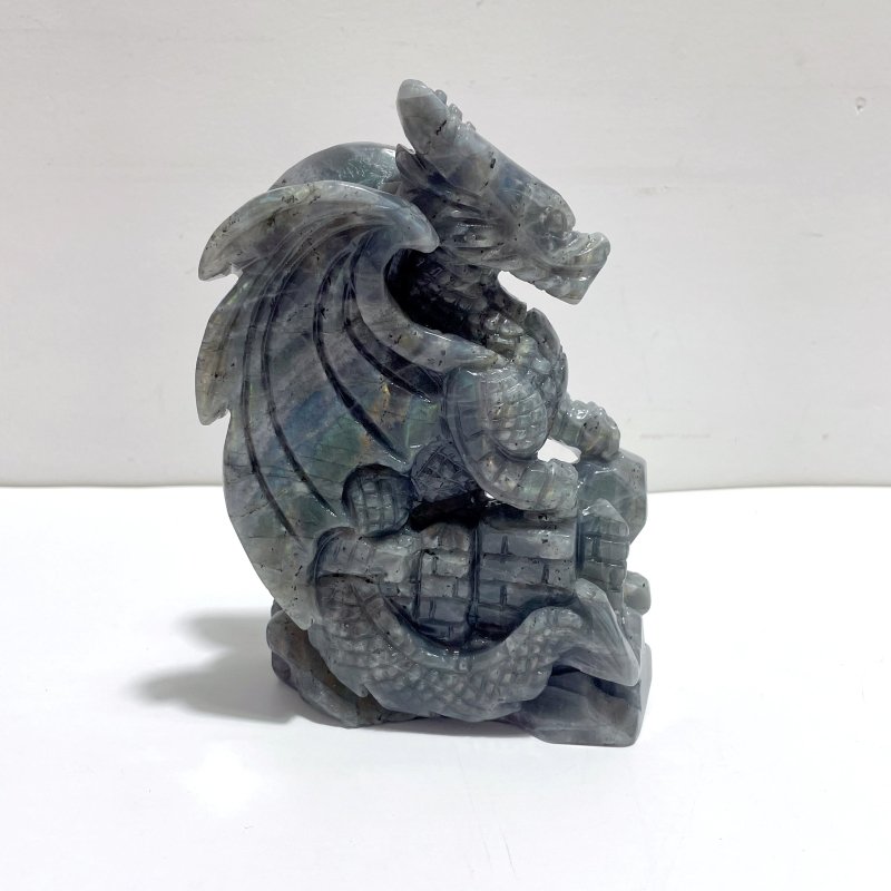 Unique Labradorite Flying Dragon Carving - Wholesale Crystals