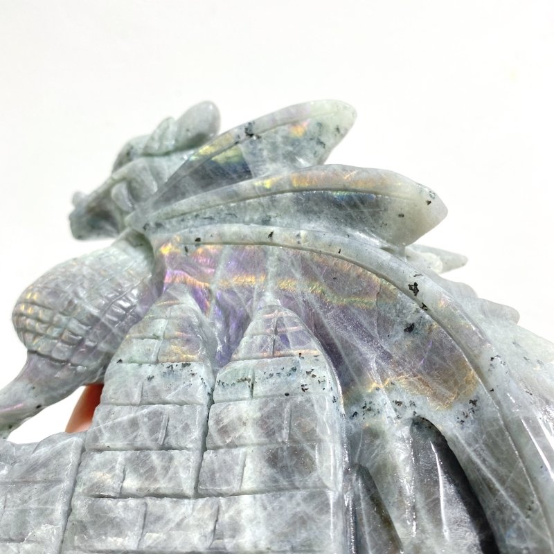 Unique Labradorite Flying Dragon Carving - Wholesale Crystals