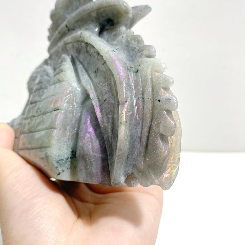 Unique Labradorite Flying Dragon Castle Carving - Wholesale Crystals