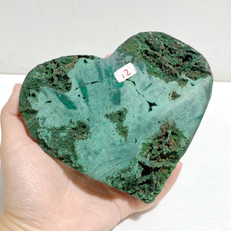 Unique Malachite Heart With Stand -Wholesale Crystals