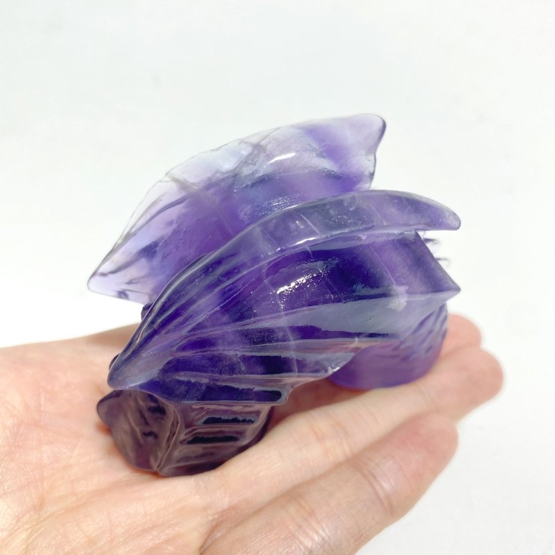 Unique Purple Fluorite Combination Dragon Carving Wholesale - Wholesale Crystals