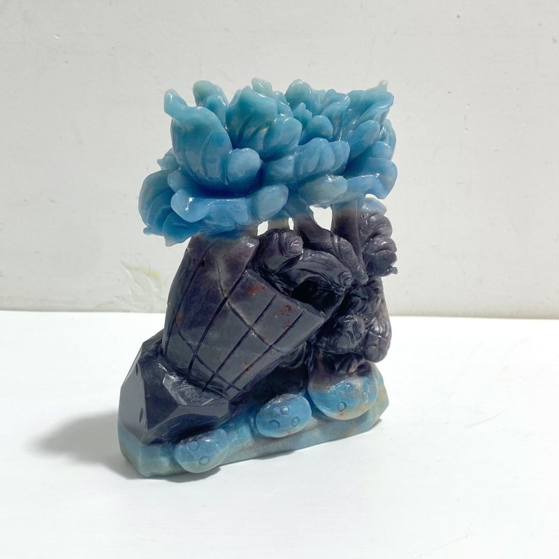 Unique Trolleite Bird&Flower Carving - Wholesale Crystals