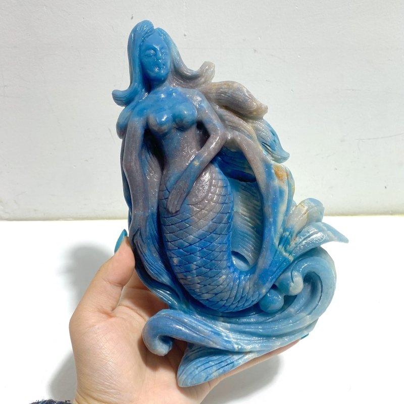 Unique Trolleite Mermaid Carving - Wholesale Crystals