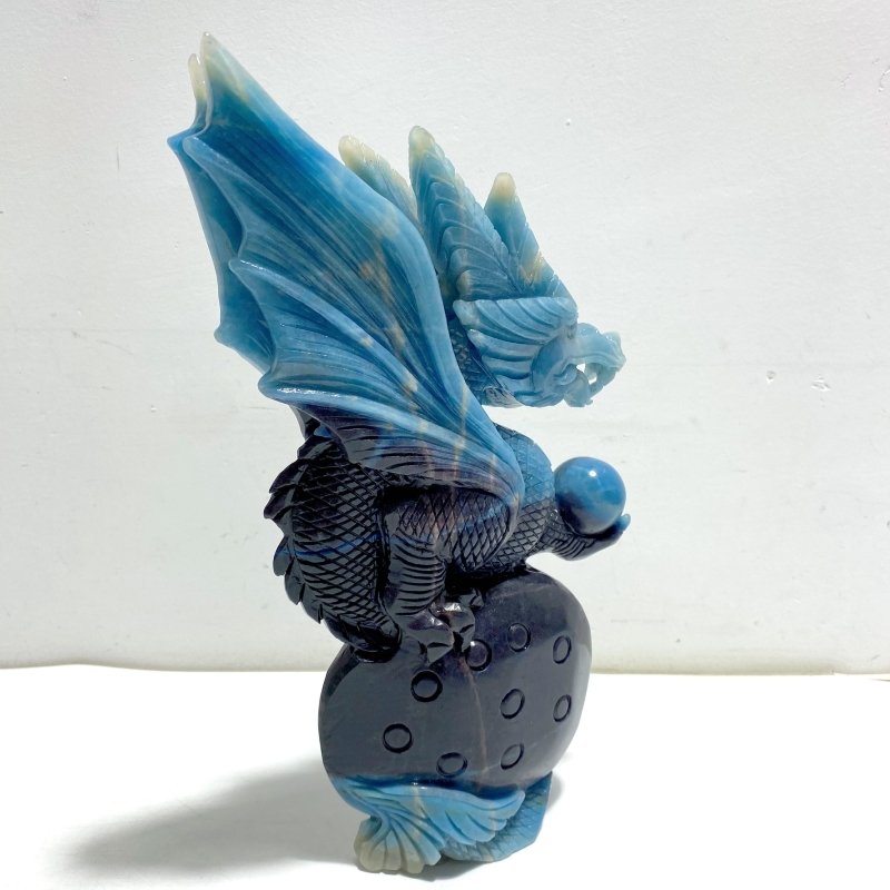 Unique Trolleite Stone Flying Dragon Carving 10 - Wholesale Crystals