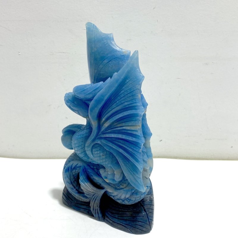 Unique Trolleite Stone Flying Dragon Carving 3 - Wholesale Crystals
