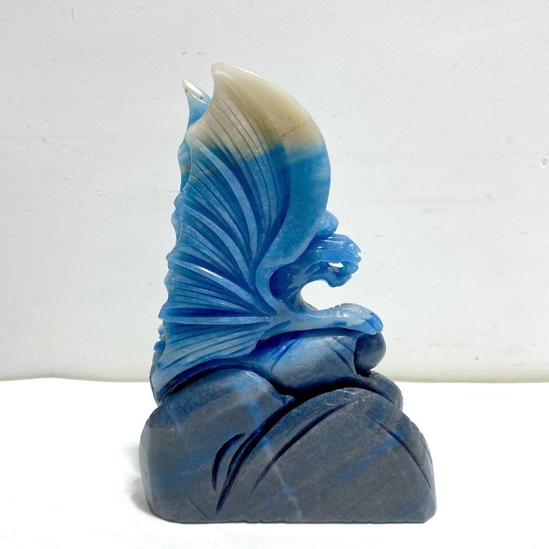 Unique Trolleite Stone Flying Dragon Carving 9 - Wholesale Crystals