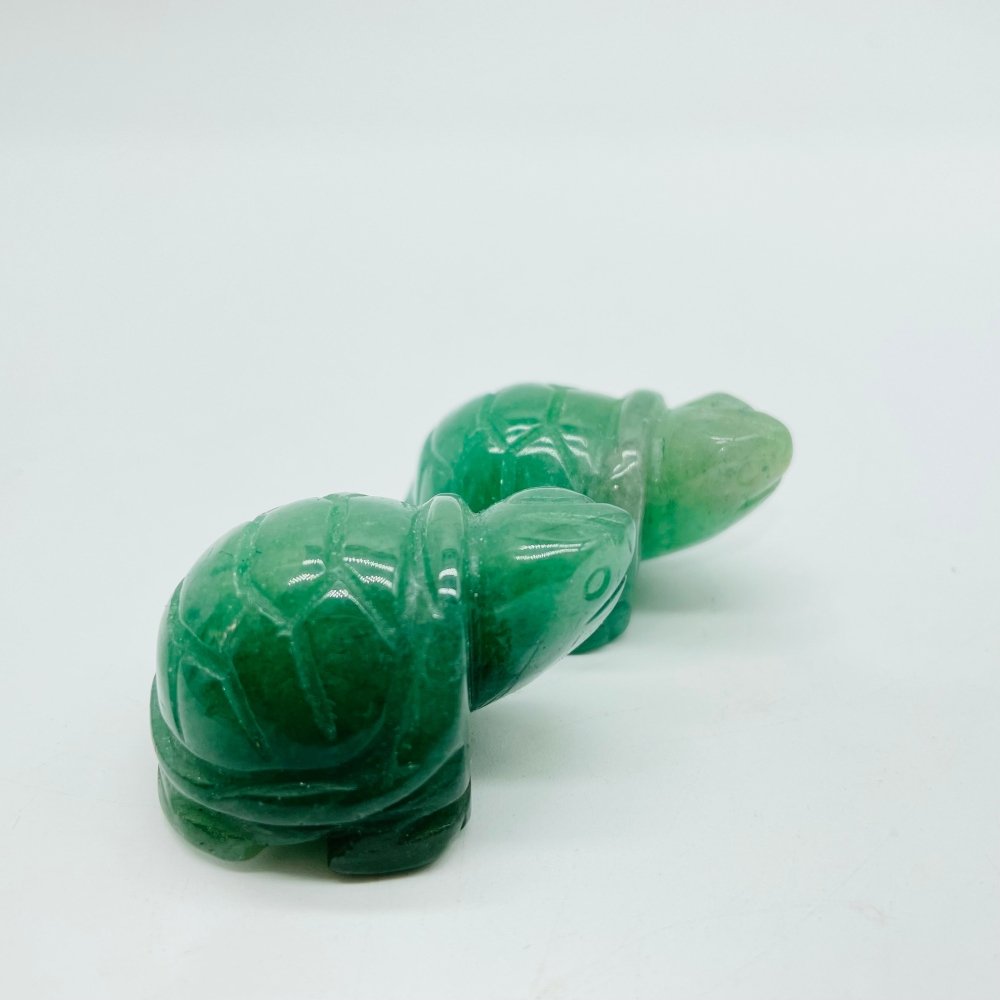 5 Types Turtle Carving Animals Wholesale Rose Quartz Green Aventurine -Wholesale Crystals