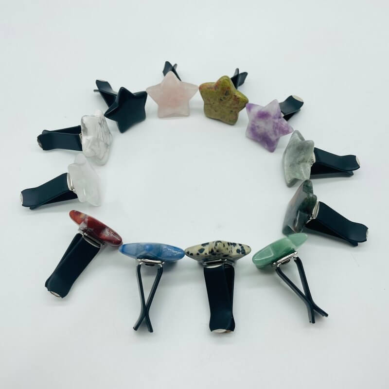 12 Types Crystal Car Air Vent Clips Star Crystal Wholesale Car Accessories -Wholesale Crystals