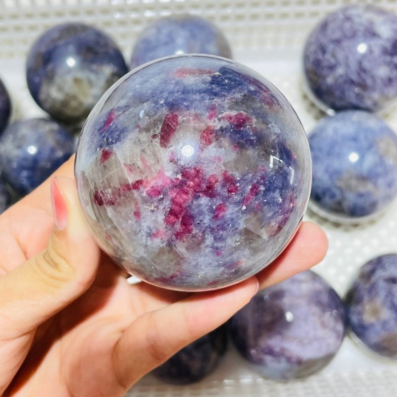 16 Pieces Large Unicorn Stone Spheres -Wholesale Crystals
