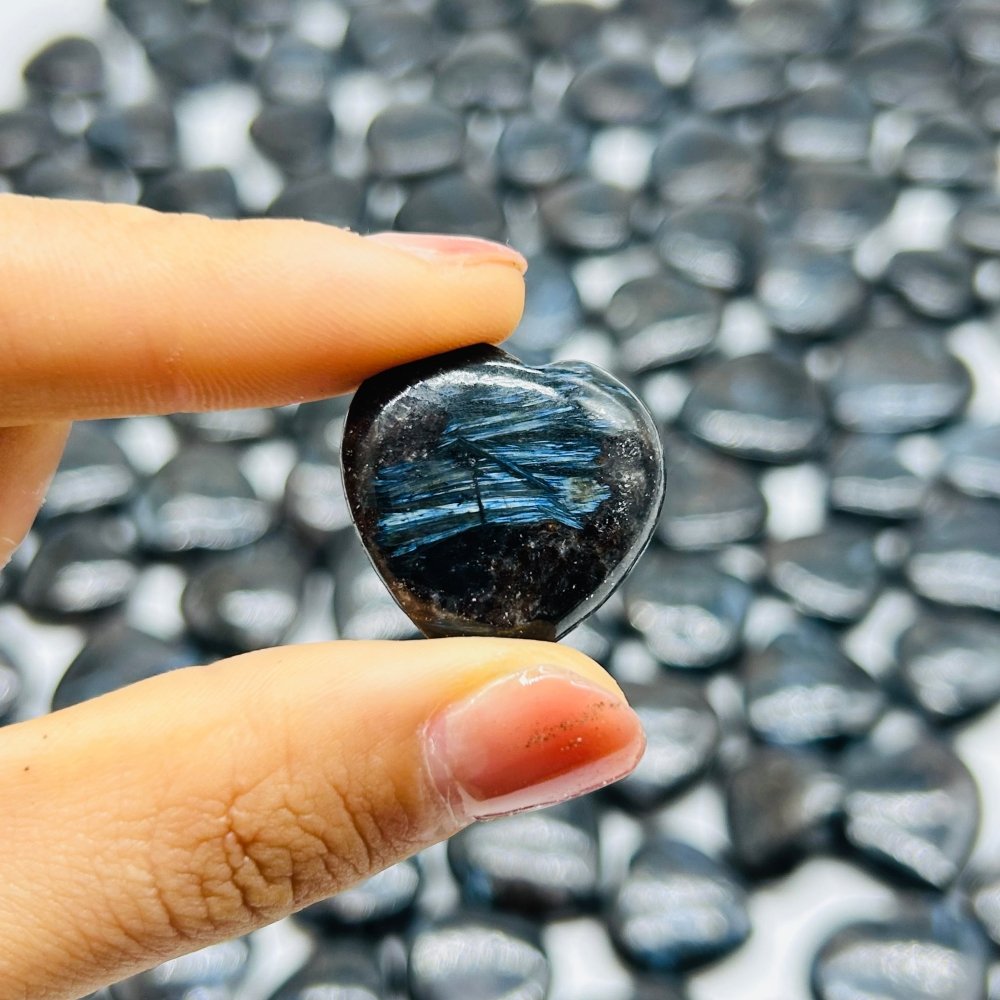 159 Pieces Astrophyllite Stones Heart Wholesale -Wholesale Crystals