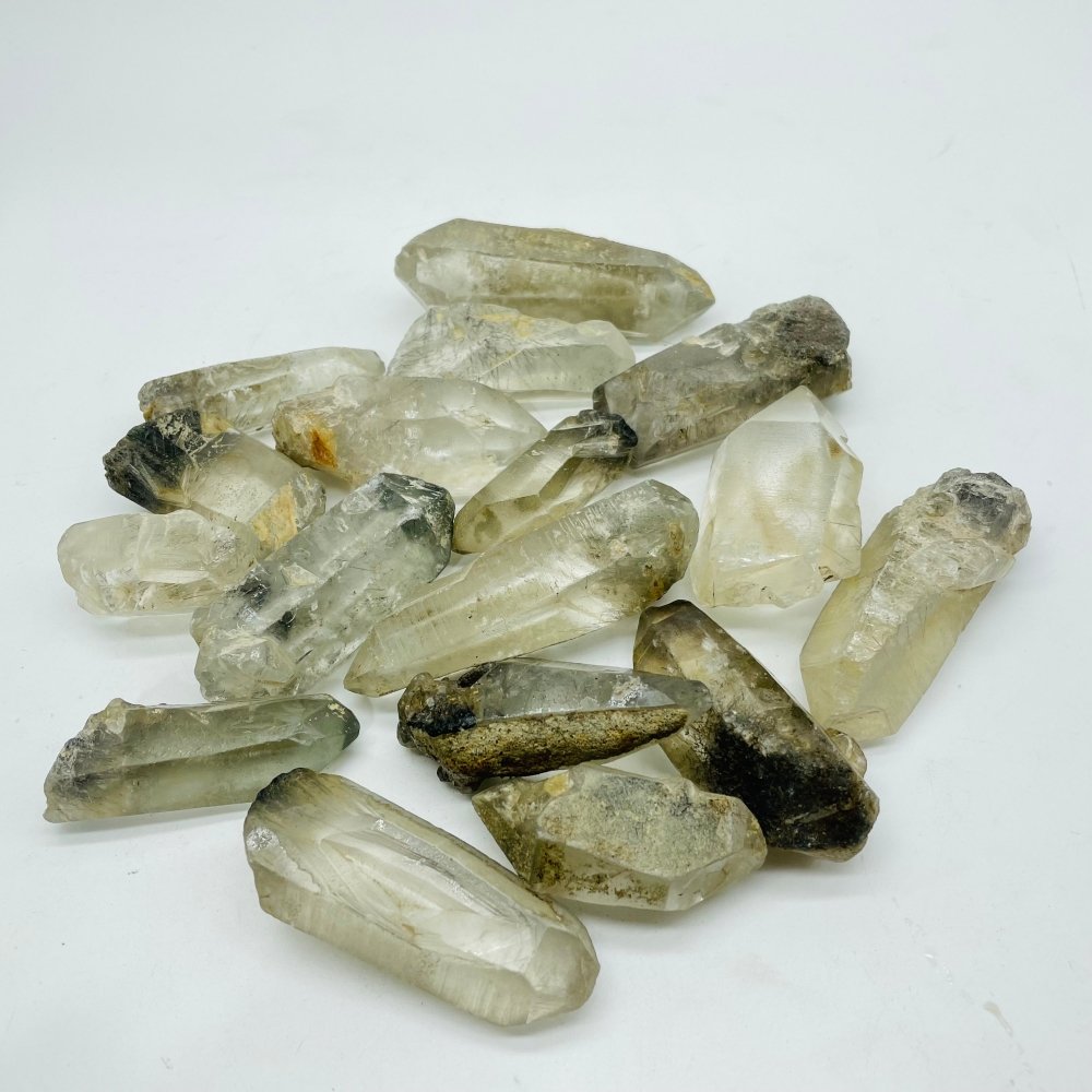 17 Pieces Raw Black Rutile Crystals -Wholesale Crystals