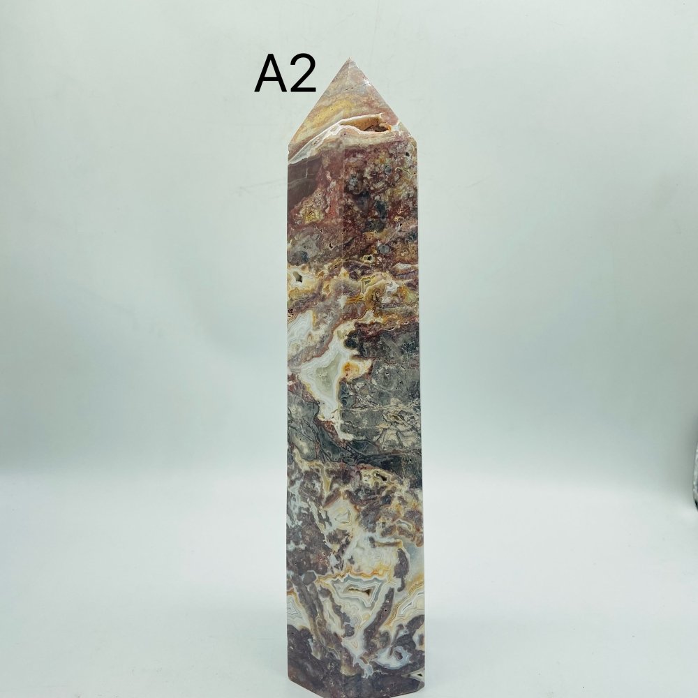 2 Piece Moroccan Agate Tower Point -Wholesale Crystals
