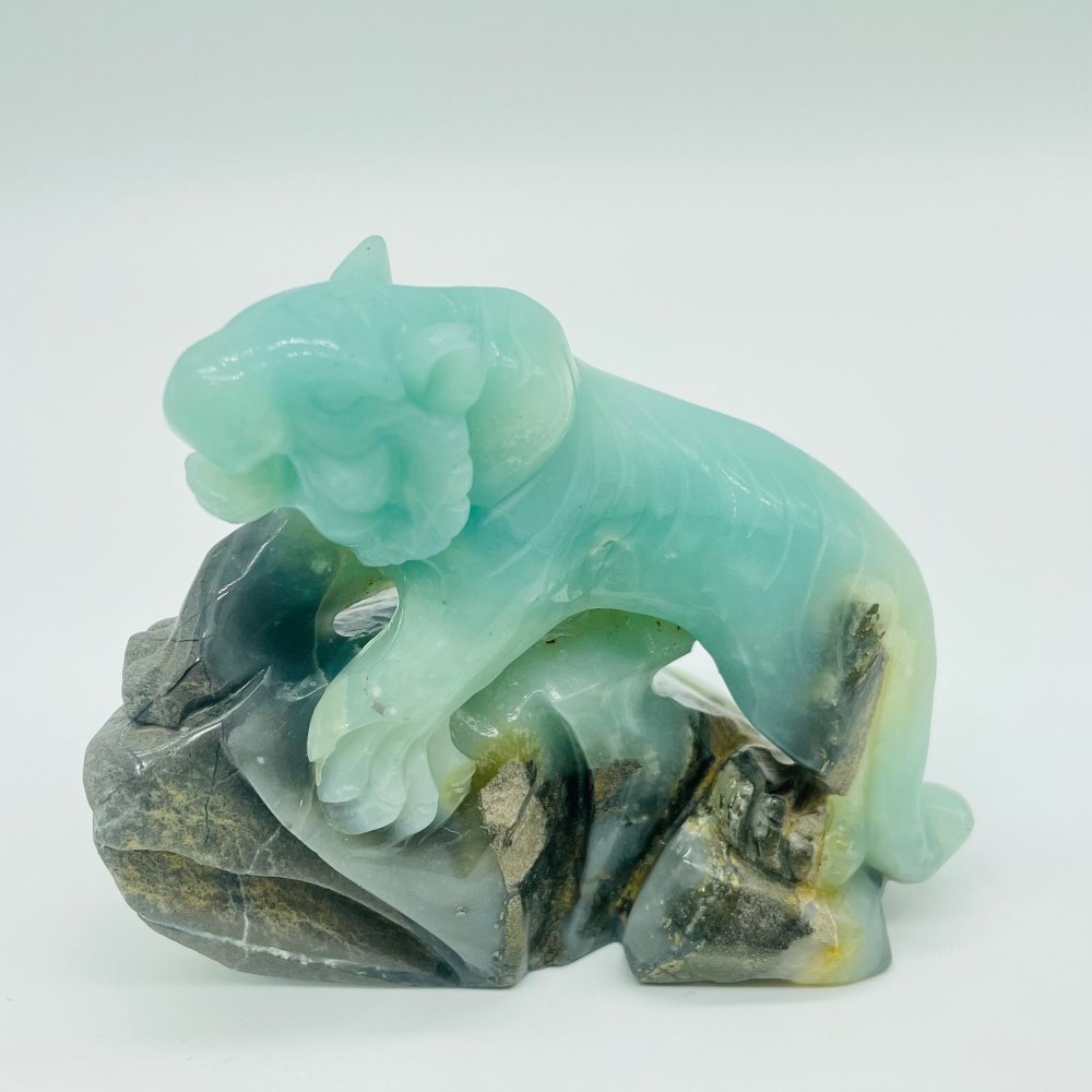 2 Pieces Caribbean Calcite Tiger Carving -Wholesale Crystals