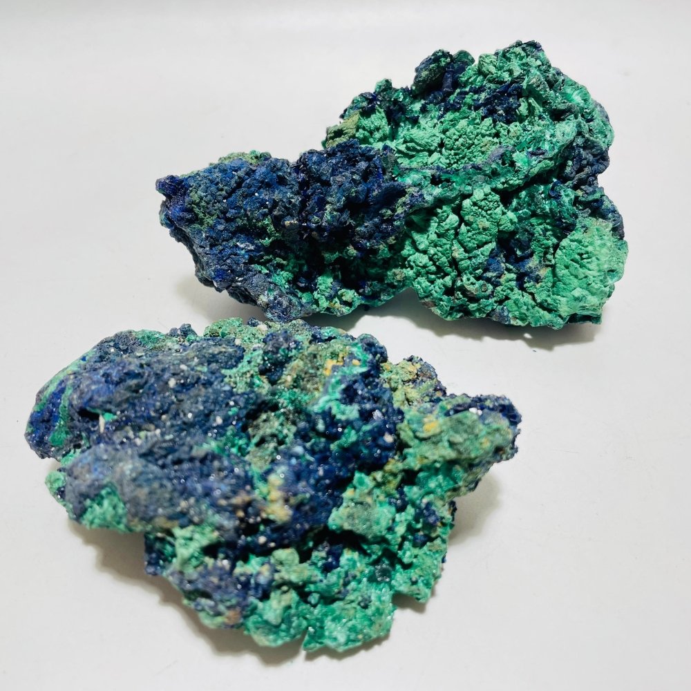 2 Pieces Raw Azurite Specimen -Wholesale Crystals