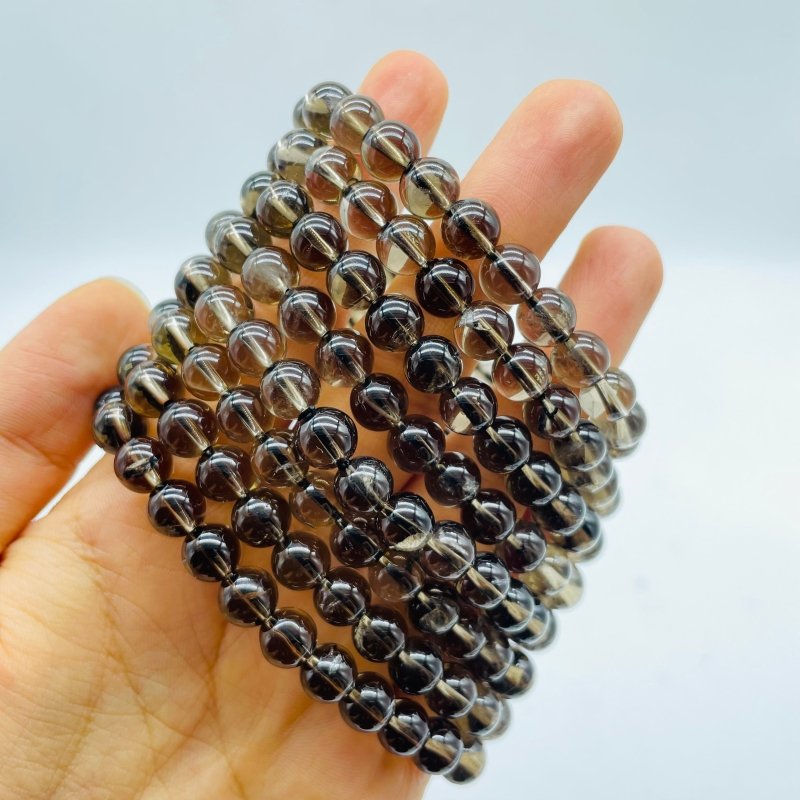 2 Types Bracelets Wholesale Fighting Blood Agate Smoky Quartz -Wholesale Crystals