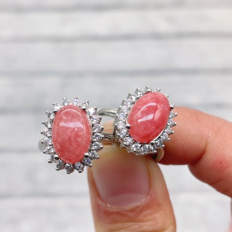 2 Types Red Rhodochrosite Ring Wholesale -Wholesale Crystals