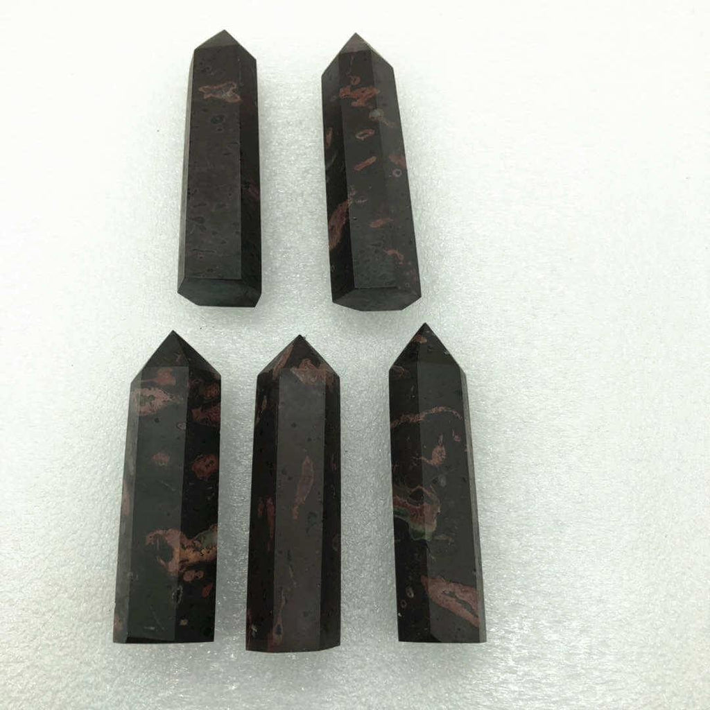 Brown Marble Point Tower 2-3.6in -Wholesale Crystals