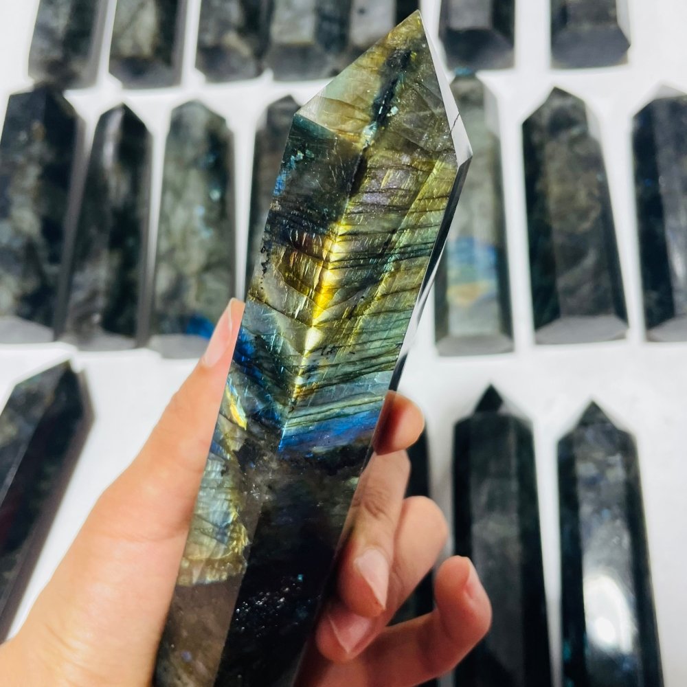 23 Pieces Labradorite Tower Point Clearance -Wholesale Crystals