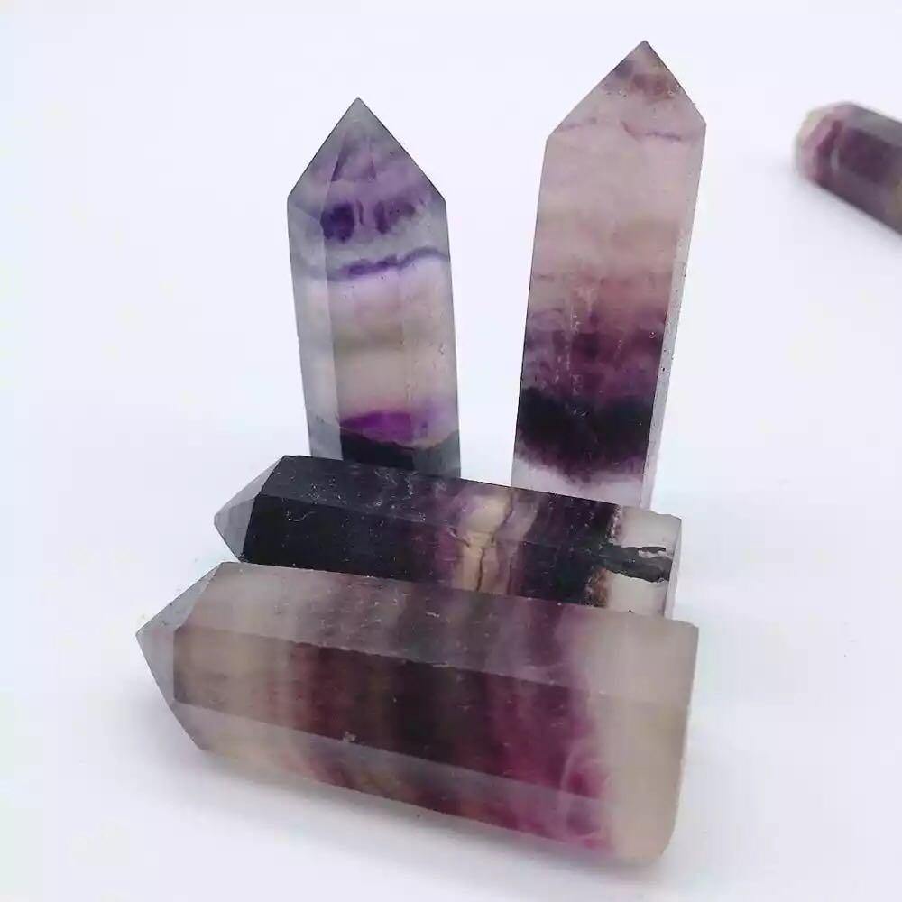purple fluorite stone crystal -Wholesale Crystals