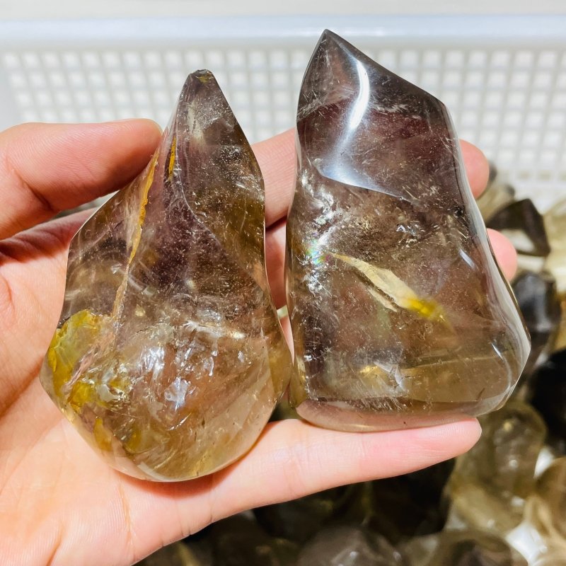 43 Pieces Smoky Quartz Flame Closeout -Wholesale Crystals