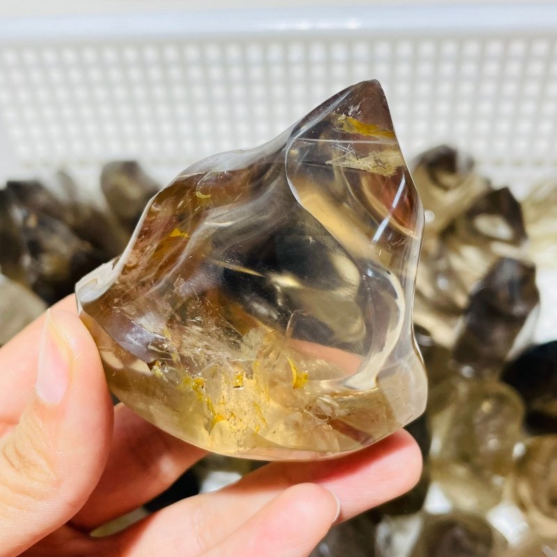 43 Pieces Smoky Quartz Flame Closeout -Wholesale Crystals