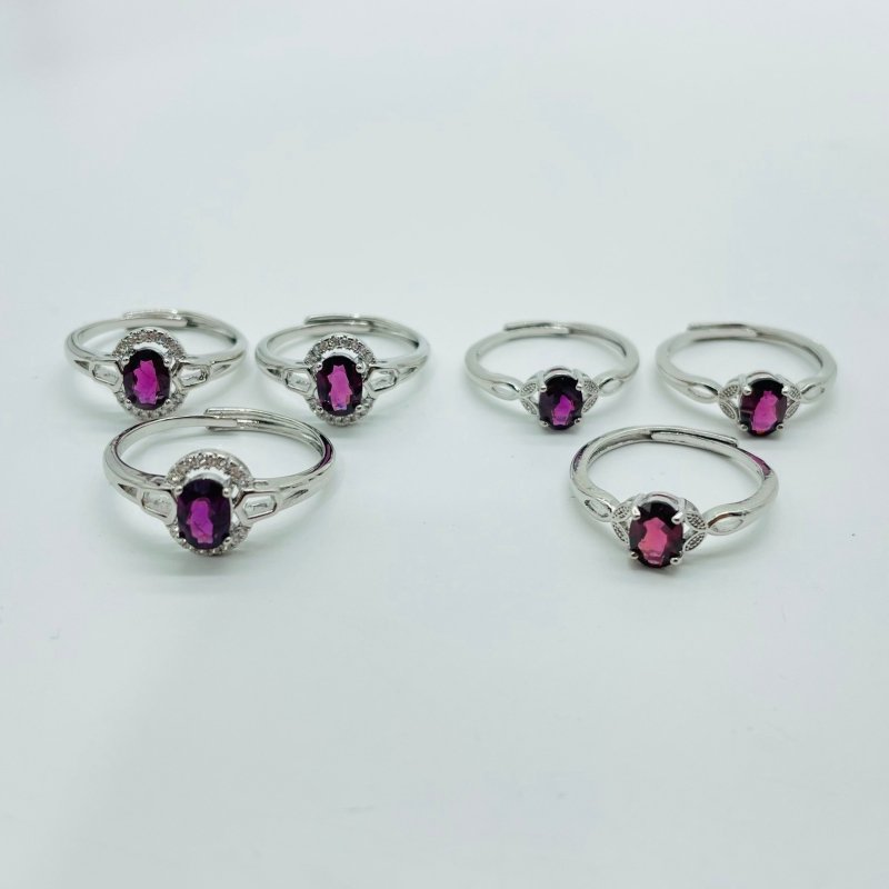 2Types Different Styles Purple Garnet Cut Faceted Ring Wholesale -Wholesale Crystals