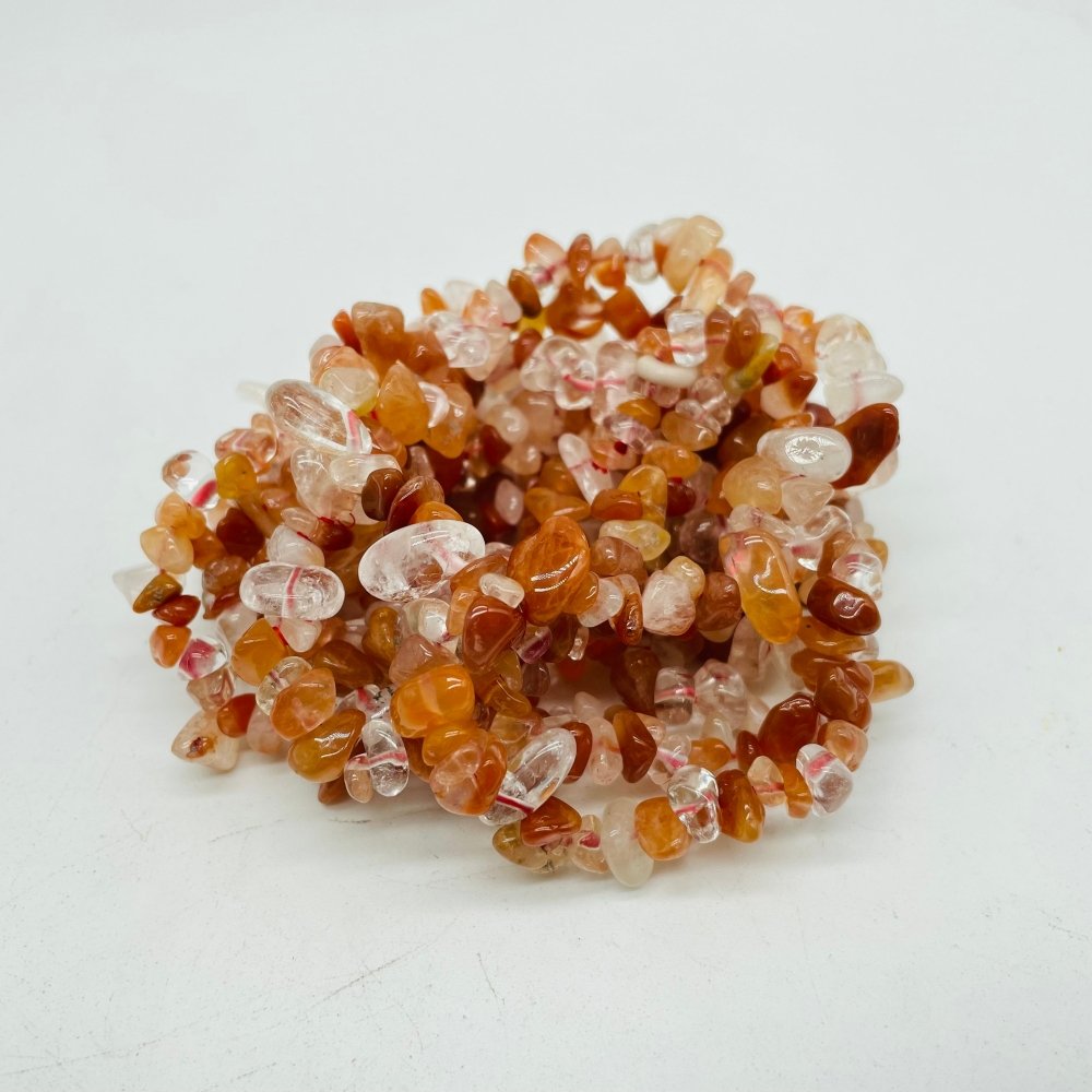 3 Types Chip Bracelet Moonstone Lepidolite Fire Quartz Wholesale -Wholesale Crystals